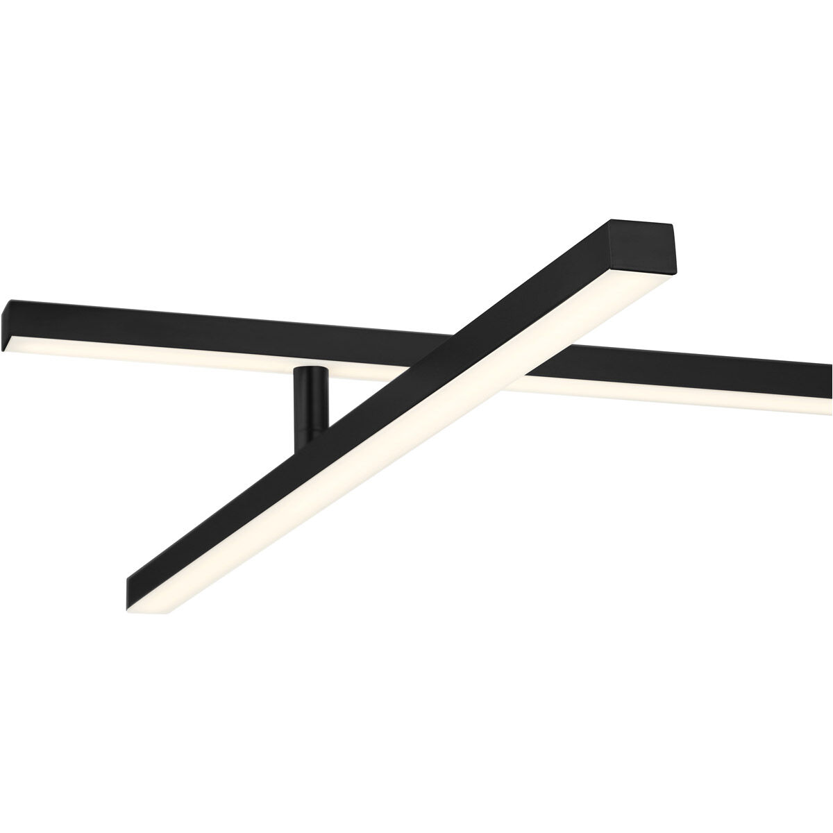 Duo LED 4.75 inch Matte Black Semi-Flush Mount Ceiling Light